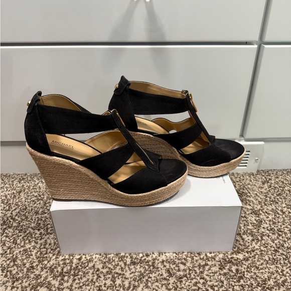 Michael Kors Women's Etta Espadrille Wedge Sandal - Picture 1 of 8